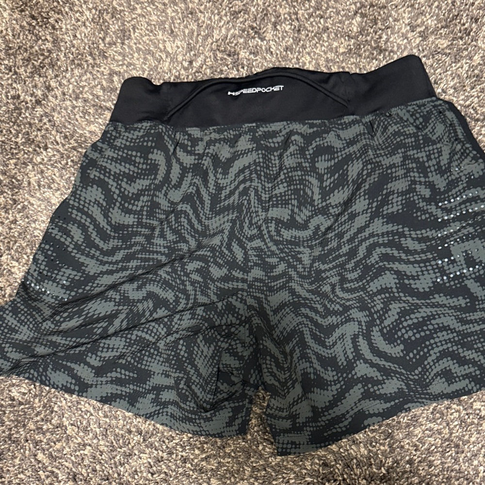 Under Armour Black and Gray Athletic Shorts